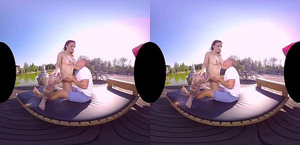  Mary Rider&039;s outdoor tropical VR sex